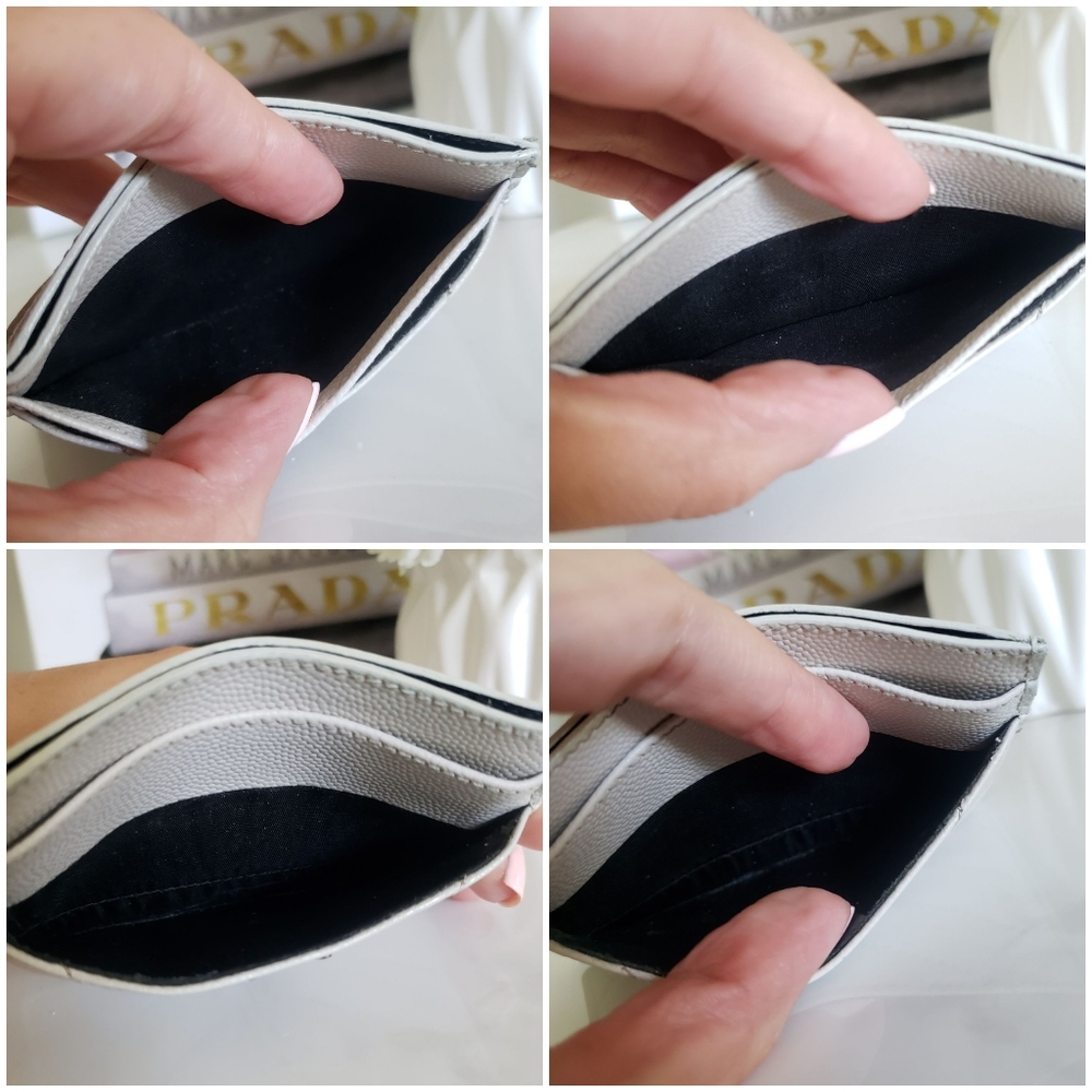 Authentic Pre-owned Yves Saint Laurent Grain De Poudre Card Case - Picture 7 of 12